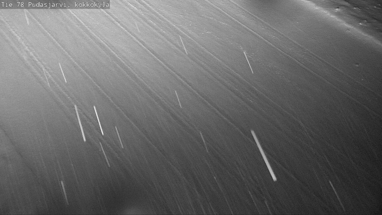 Weather Camera Image Road 78 Pudasjärvi, Kokkokylä, Pudasjärvi, Pohjois-Pohjanmaa