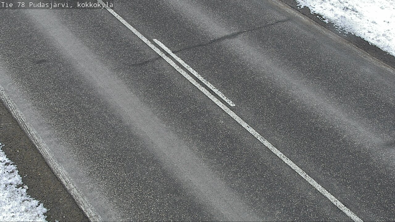 Weather Camera Image Väg 78 Pudasjärvi, Kokkokylä, Pudasjärvi, Pohjois-Pohjanmaa