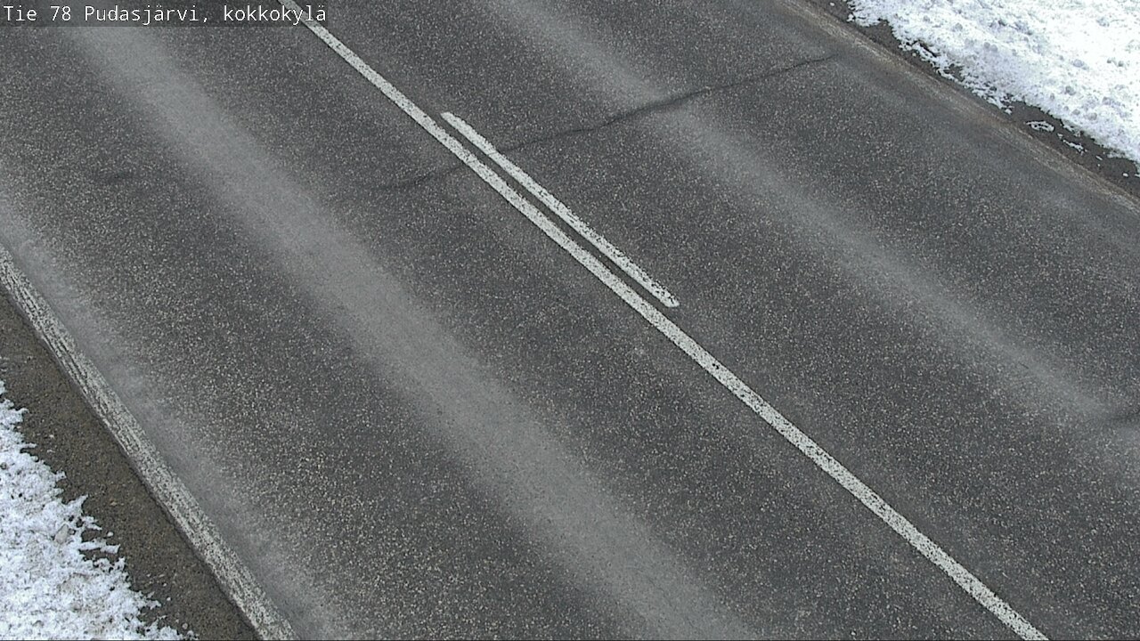Weather Camera Image Väg 78 Pudasjärvi, Kokkokylä, Pudasjärvi, Pohjois-Pohjanmaa