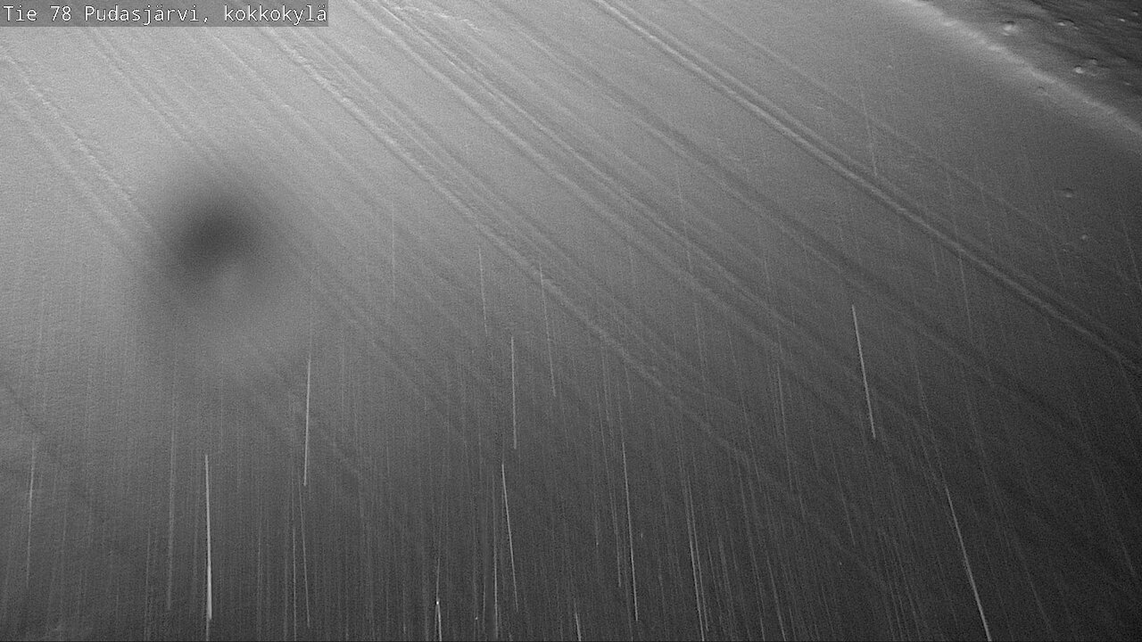 Weather Camera Image Road 78 Pudasjärvi, Kokkokylä, Pudasjärvi, Pohjois-Pohjanmaa