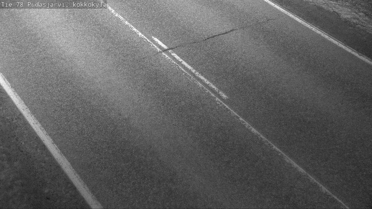 Weather Camera Image Väg 78 Pudasjärvi, Kokkokylä, Pudasjärvi, Pohjois-Pohjanmaa