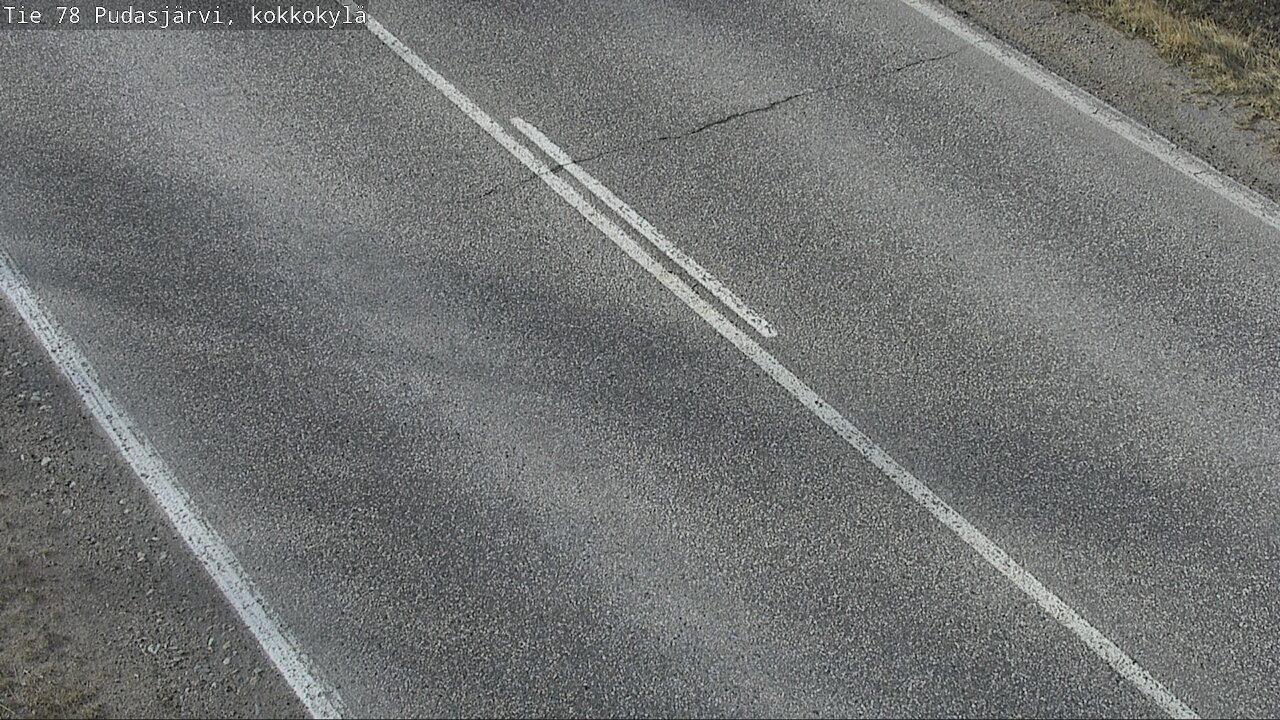 Weather Camera Image Road 78 Pudasjärvi, Kokkokylä, Pudasjärvi, Pohjois-Pohjanmaa