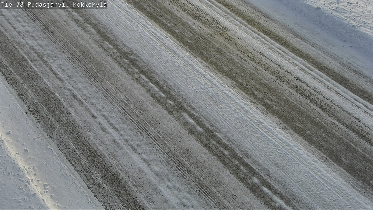 Weather Camera Image Väg 78 Pudasjärvi, Kokkokylä, Pudasjärvi, Pohjois-Pohjanmaa