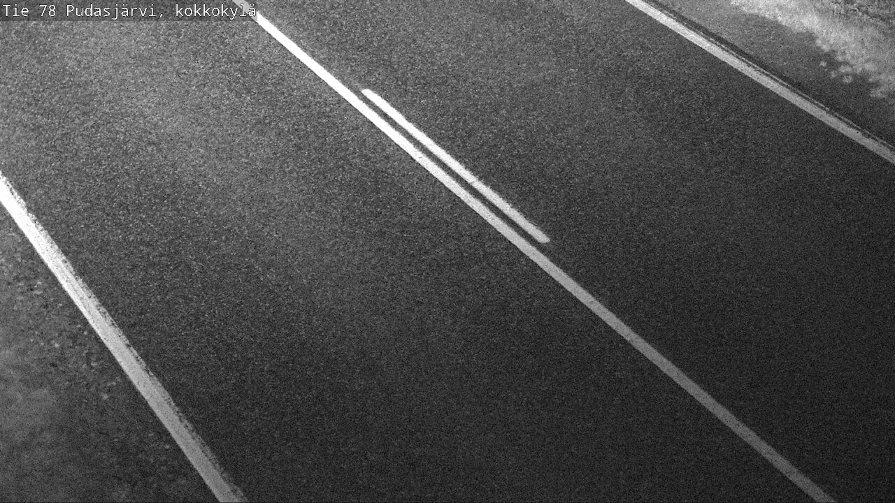 Weather Camera Image Väg 78 Pudasjärvi, Kokkokylä, Pudasjärvi, Pohjois-Pohjanmaa