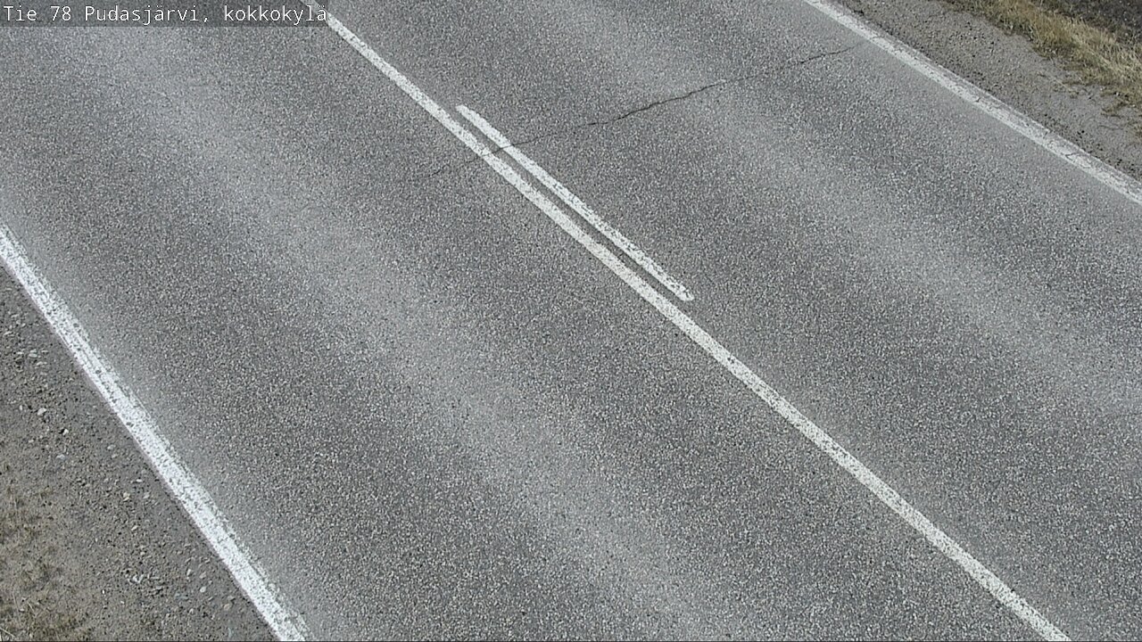 Weather Camera Image Road 78 Pudasjärvi, Kokkokylä, Pudasjärvi, Pohjois-Pohjanmaa