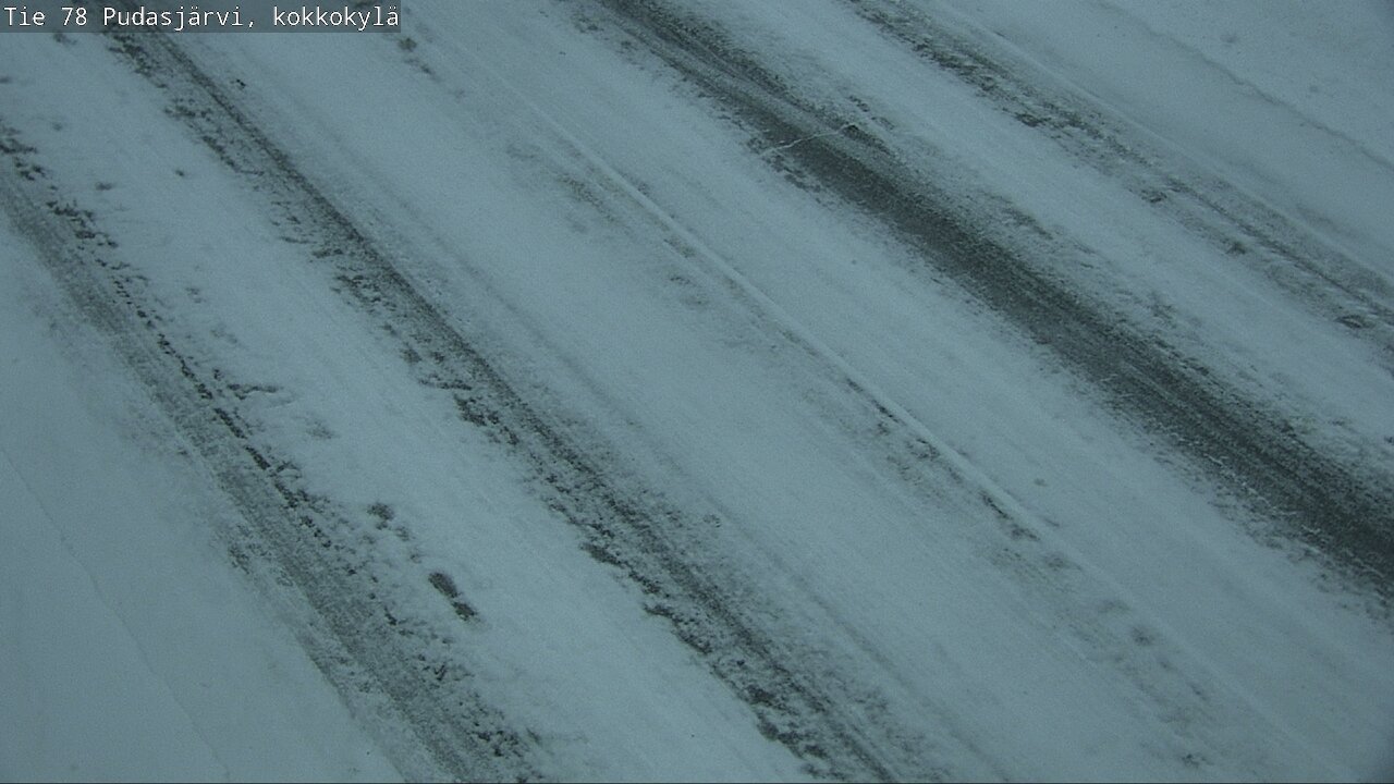Weather Camera Image Road 78 Pudasjärvi, Kokkokylä, Pudasjärvi, Pohjois-Pohjanmaa