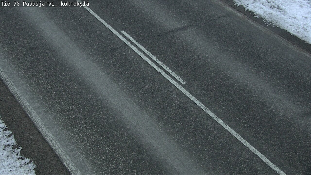 Weather Camera Image Road 78 Pudasjärvi, Kokkokylä, Pudasjärvi, Pohjois-Pohjanmaa
