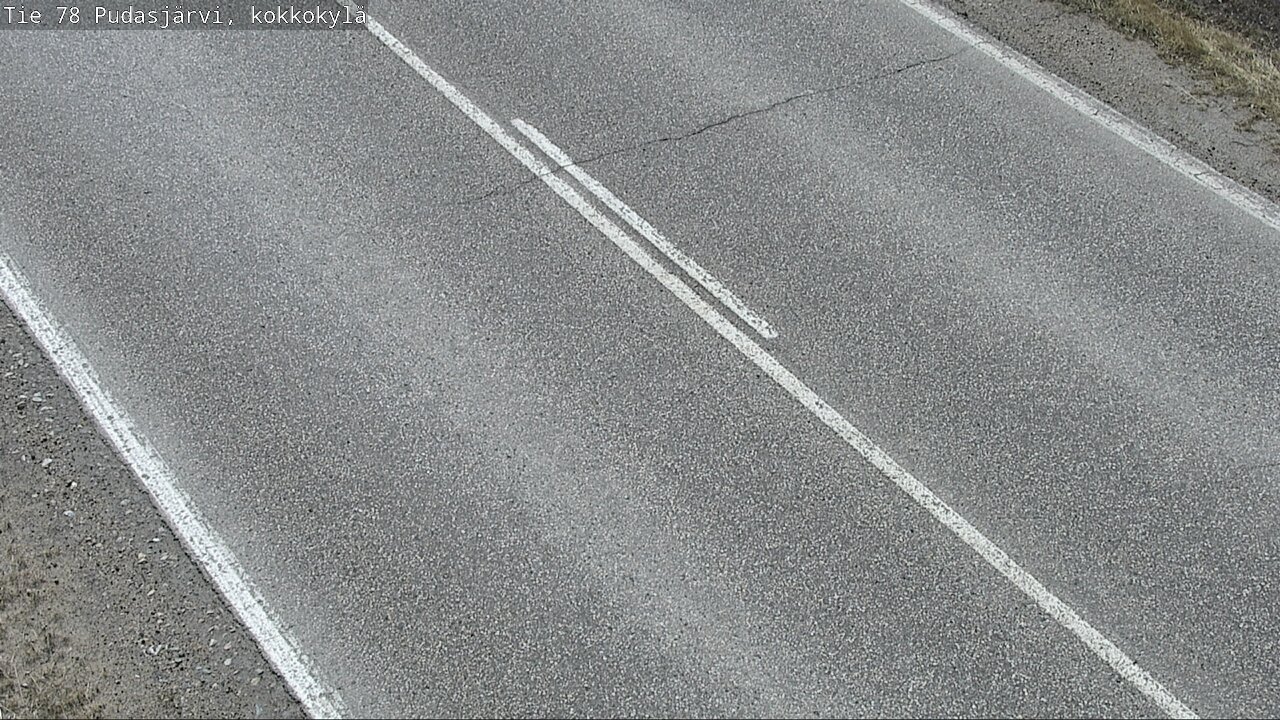 Weather Camera Image Road 78 Pudasjärvi, Kokkokylä, Pudasjärvi, Pohjois-Pohjanmaa