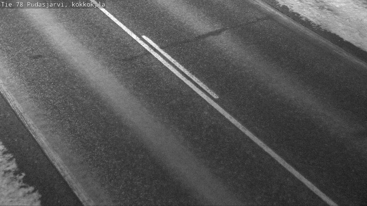 Weather Camera Image Road 78 Pudasjärvi, Kokkokylä, Pudasjärvi, Pohjois-Pohjanmaa