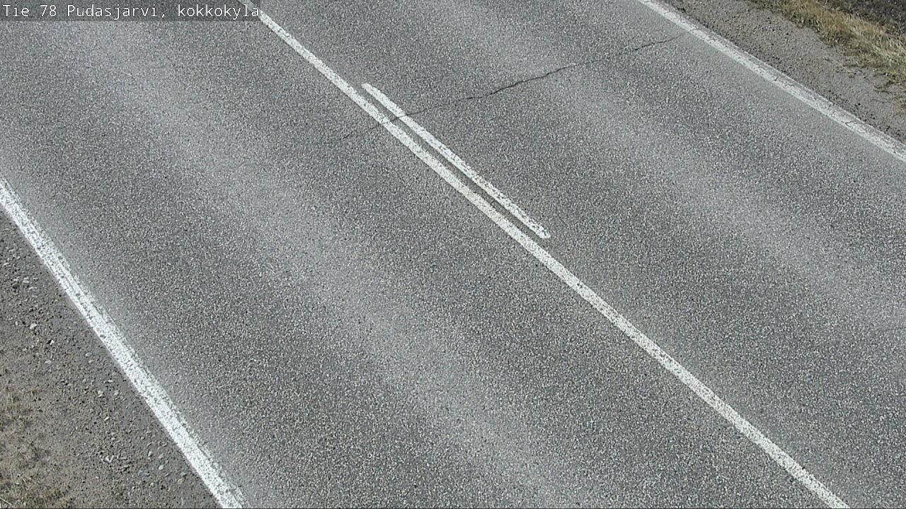 Weather Camera Image Road 78 Pudasjärvi, Kokkokylä, Pudasjärvi, Pohjois-Pohjanmaa
