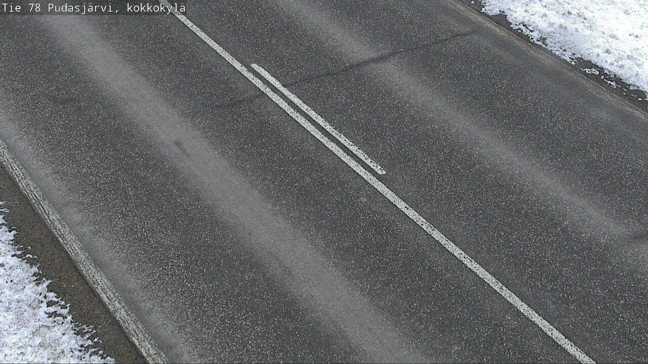 Weather Camera Image Väg 78 Pudasjärvi, Kokkokylä, Pudasjärvi, Pohjois-Pohjanmaa