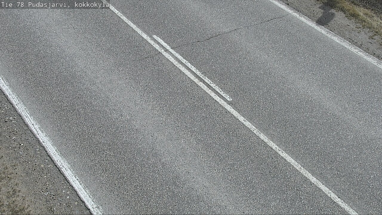 Weather Camera Image Road 78 Pudasjärvi, Kokkokylä, Pudasjärvi, Pohjois-Pohjanmaa