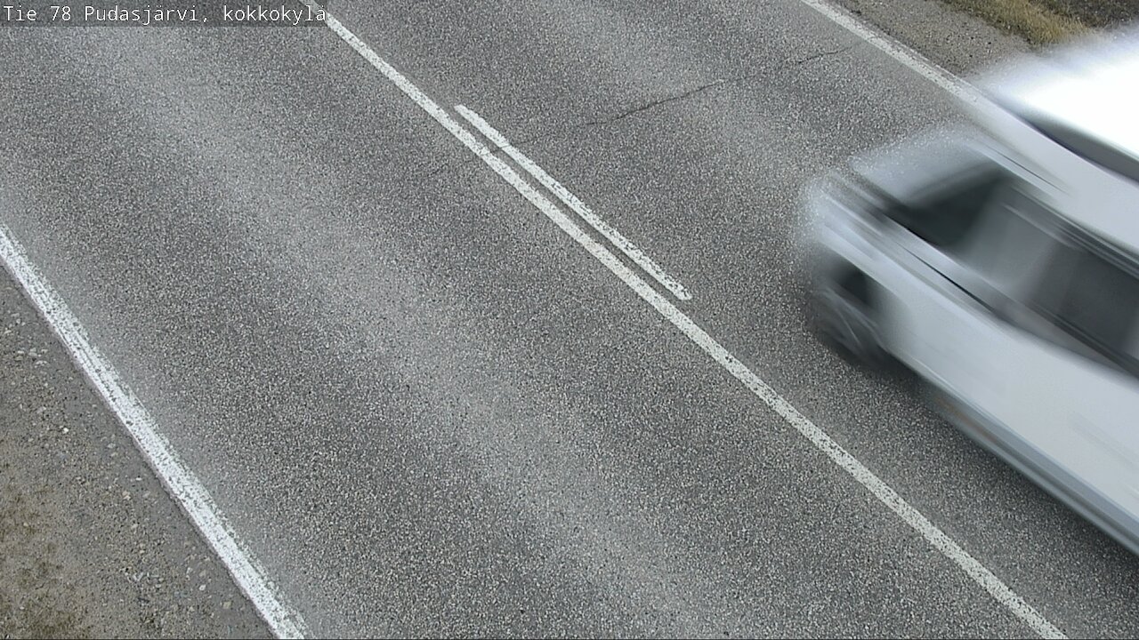 Weather Camera Image Väg 78 Pudasjärvi, Kokkokylä, Pudasjärvi, Pohjois-Pohjanmaa