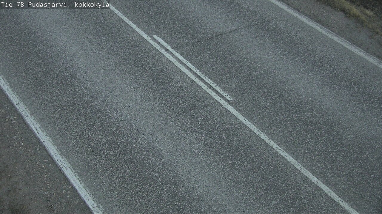 Weather Camera Image Road 78 Pudasjärvi, Kokkokylä, Pudasjärvi, Pohjois-Pohjanmaa