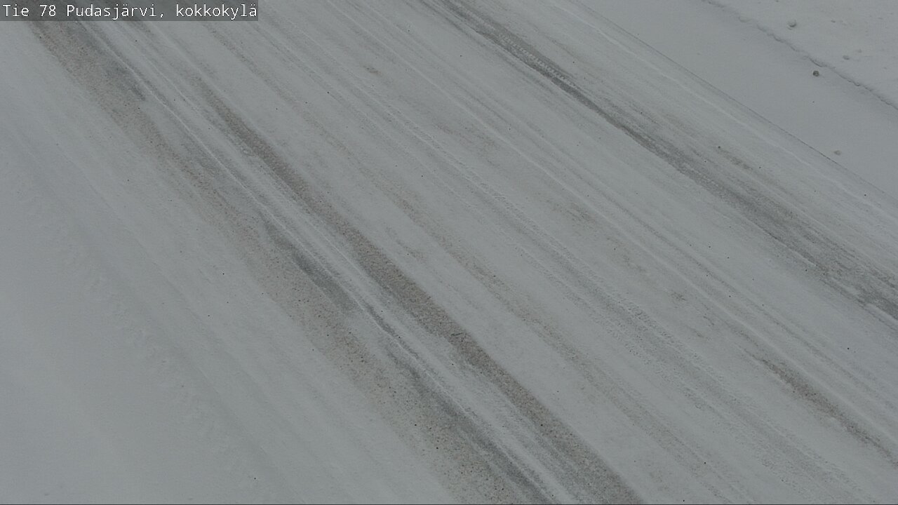 Weather Camera Image Väg 78 Pudasjärvi, Kokkokylä, Pudasjärvi, Pohjois-Pohjanmaa