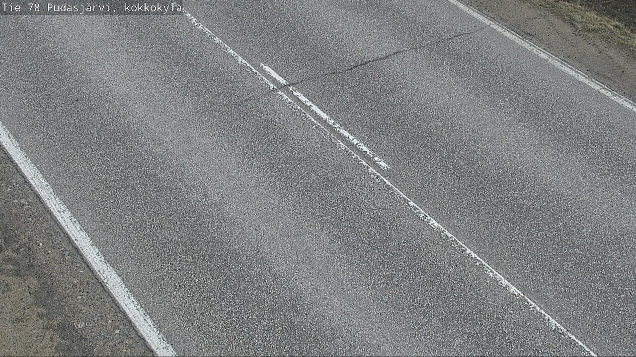 Weather Camera Image Road 78 Pudasjärvi, Kokkokylä, Pudasjärvi, Pohjois-Pohjanmaa