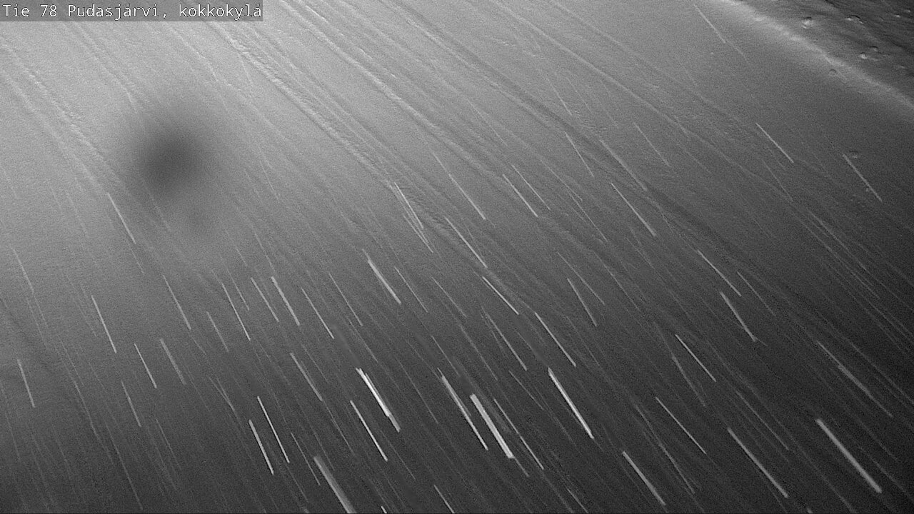 Weather Camera Image Road 78 Pudasjärvi, Kokkokylä, Pudasjärvi, Pohjois-Pohjanmaa