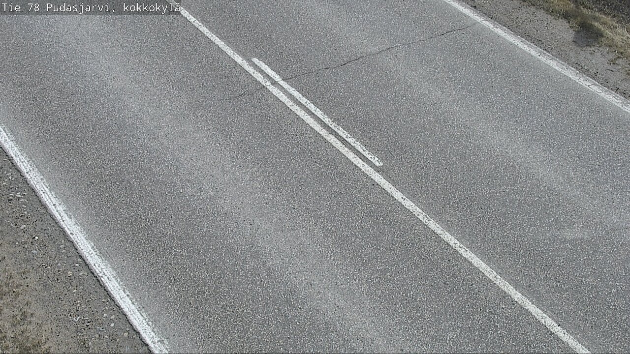 Weather Camera Image Road 78 Pudasjärvi, Kokkokylä, Pudasjärvi, Pohjois-Pohjanmaa
