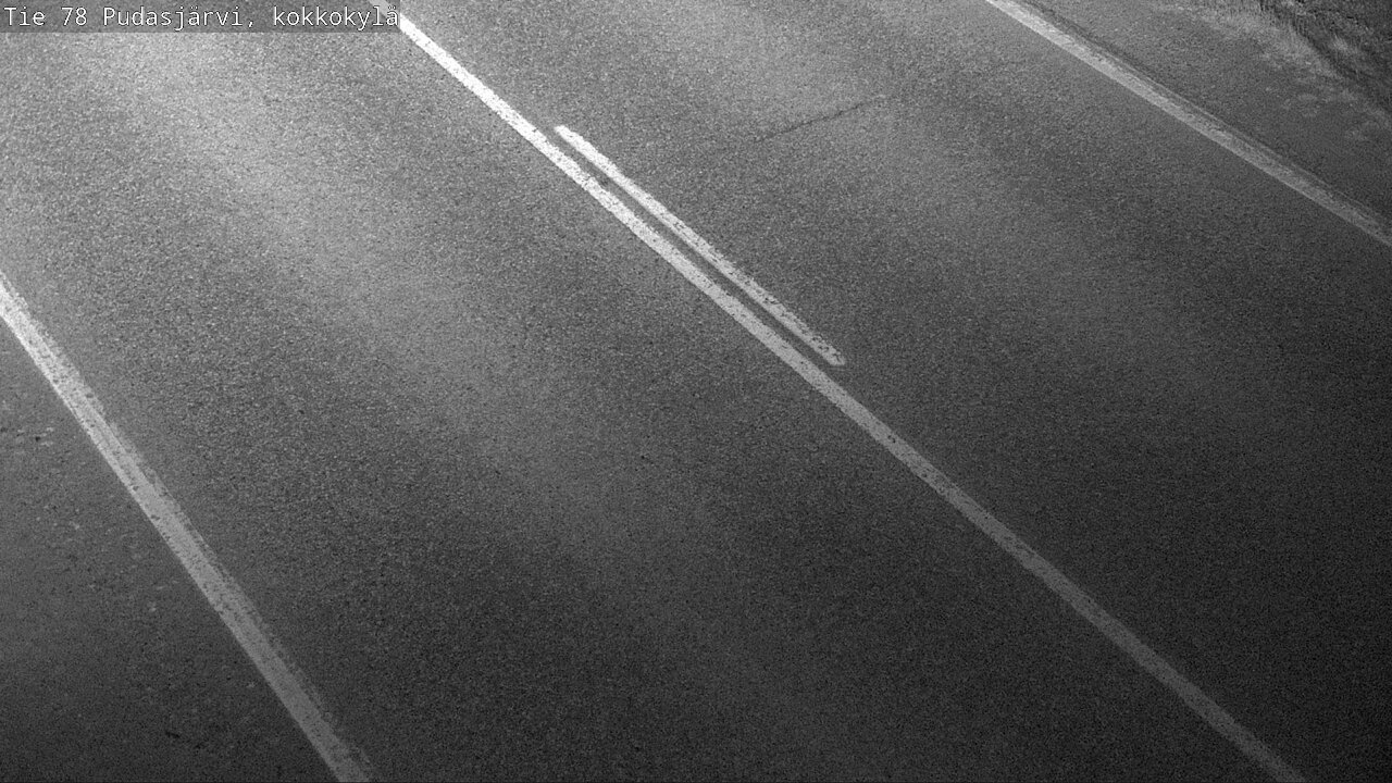 Weather Camera Image Road 78 Pudasjärvi, Kokkokylä, Pudasjärvi, Pohjois-Pohjanmaa