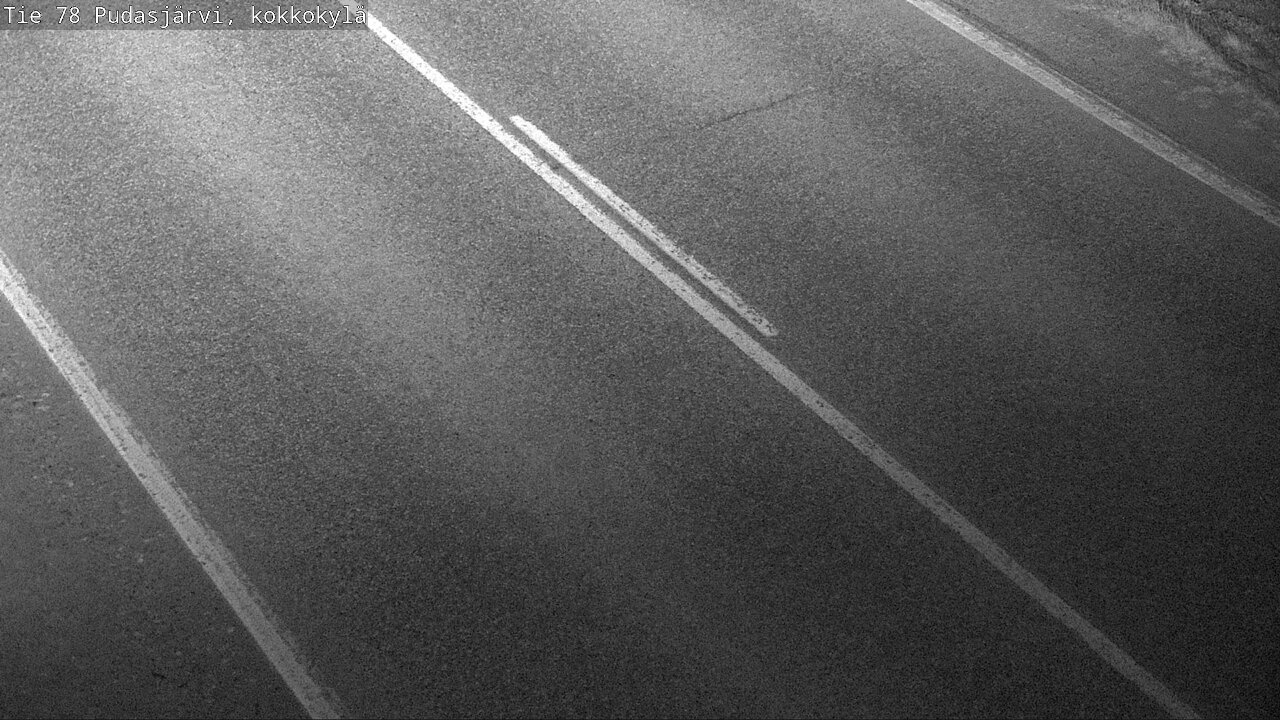 Weather Camera Image Road 78 Pudasjärvi, Kokkokylä, Pudasjärvi, Pohjois-Pohjanmaa