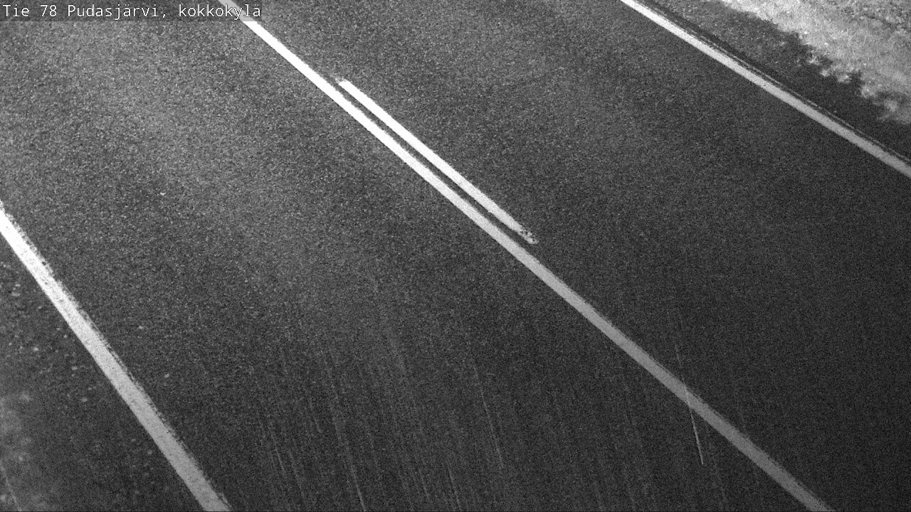 Weather Camera Image Road 78 Pudasjärvi, Kokkokylä, Pudasjärvi, Pohjois-Pohjanmaa