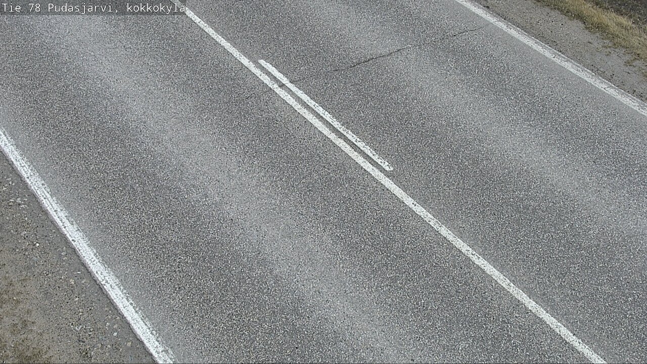 Weather Camera Image Väg 78 Pudasjärvi, Kokkokylä, Pudasjärvi, Pohjois-Pohjanmaa
