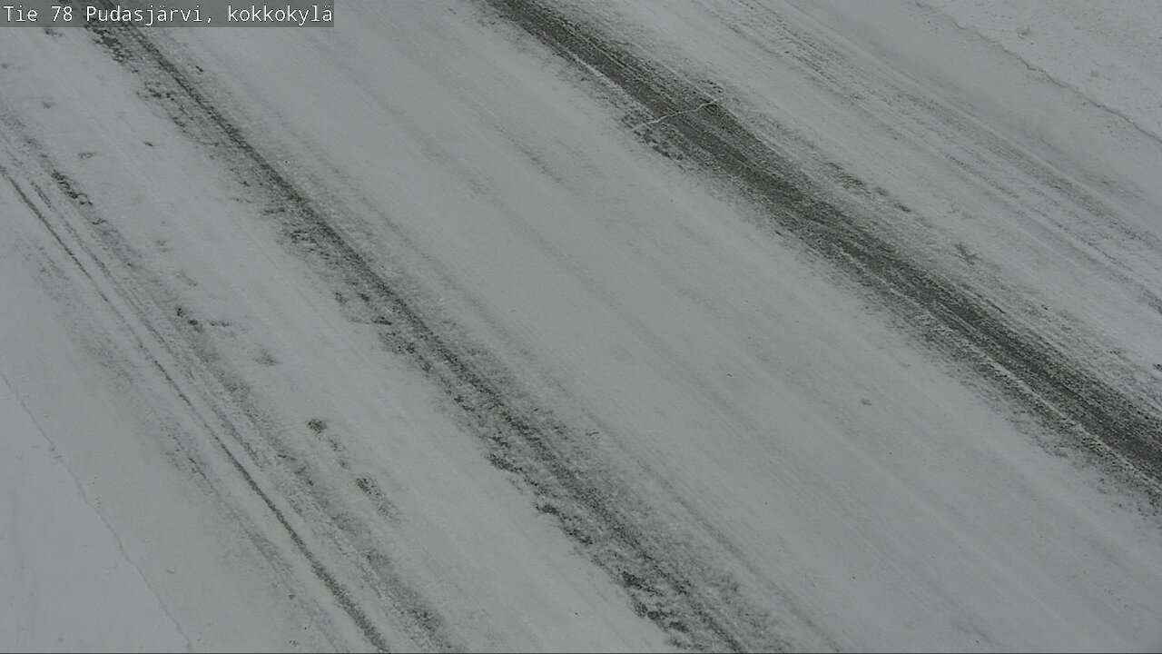 Weather Camera Image Road 78 Pudasjärvi, Kokkokylä, Pudasjärvi, Pohjois-Pohjanmaa