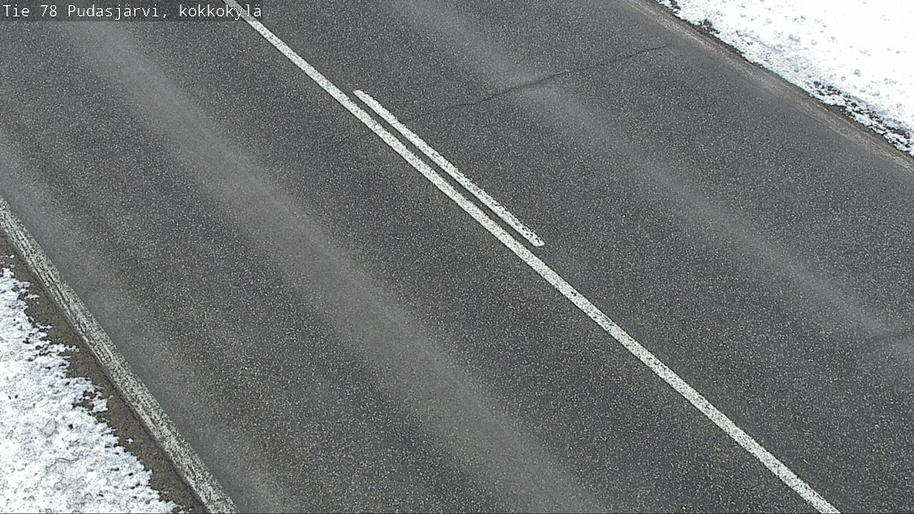 Weather Camera Image Väg 78 Pudasjärvi, Kokkokylä, Pudasjärvi, Pohjois-Pohjanmaa