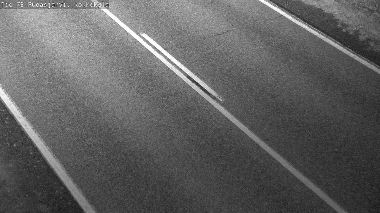 Weather Camera Image Road 78 Pudasjärvi, Kokkokylä, Pudasjärvi, Pohjois-Pohjanmaa