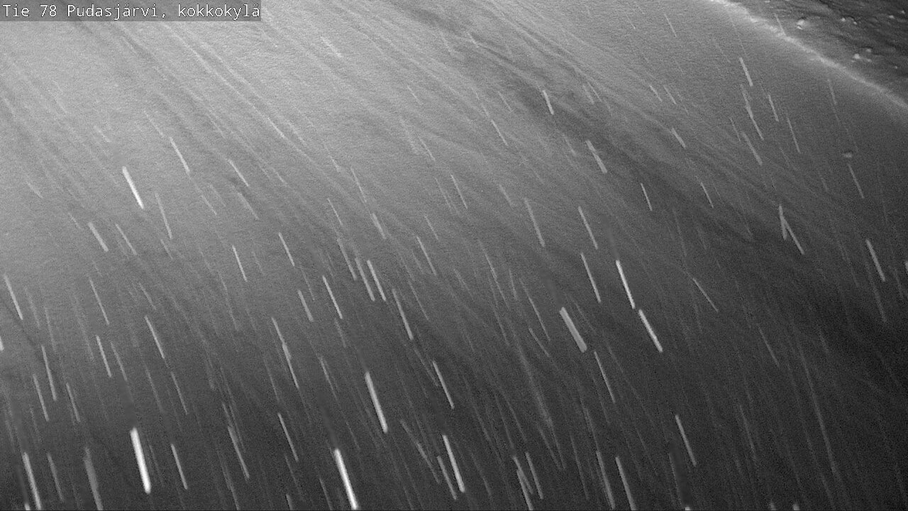 Weather Camera Image Road 78 Pudasjärvi, Kokkokylä, Pudasjärvi, Pohjois-Pohjanmaa