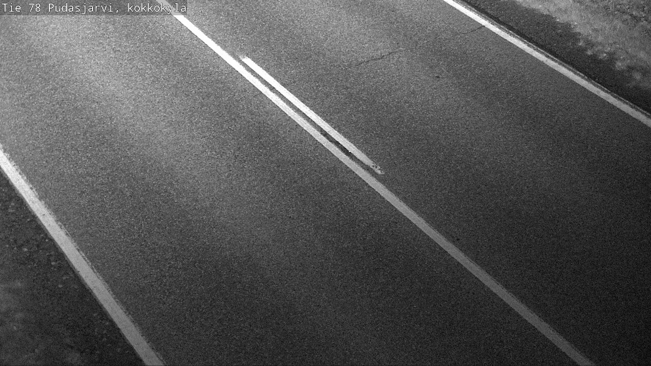 Weather Camera Image Road 78 Pudasjärvi, Kokkokylä, Pudasjärvi, Pohjois-Pohjanmaa
