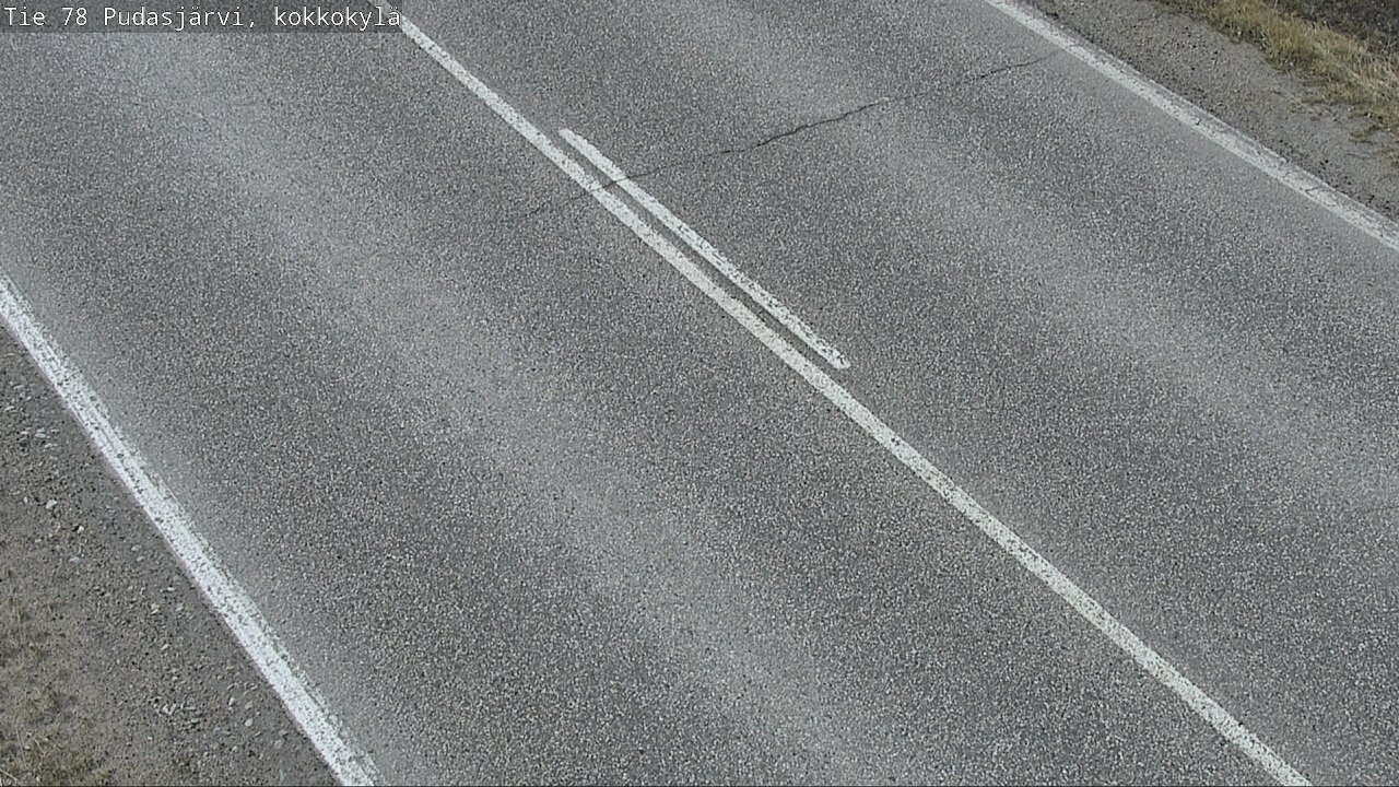 Weather Camera Image Road 78 Pudasjärvi, Kokkokylä, Pudasjärvi, Pohjois-Pohjanmaa