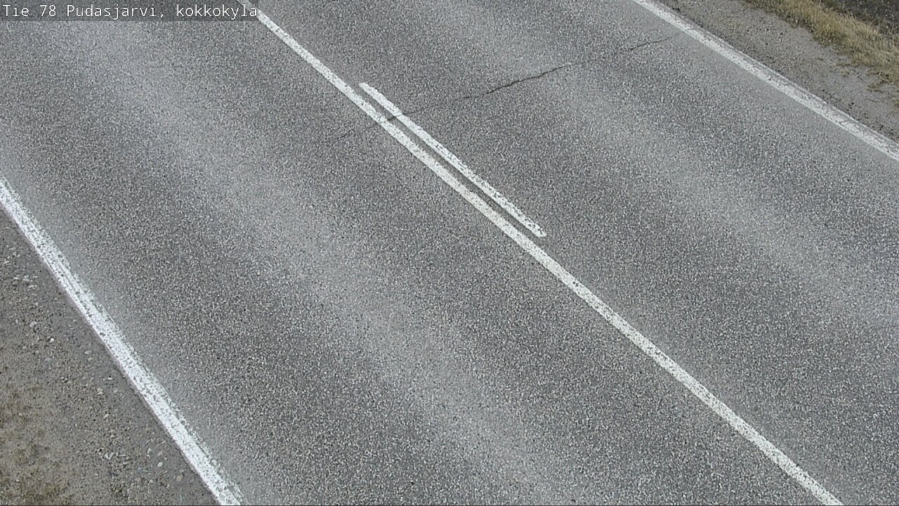 Weather Camera Image Road 78 Pudasjärvi, Kokkokylä, Pudasjärvi, Pohjois-Pohjanmaa