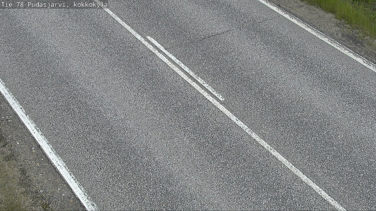 Weather Camera Image Väg 78 Pudasjärvi, Kokkokylä, Pudasjärvi, Pohjois-Pohjanmaa