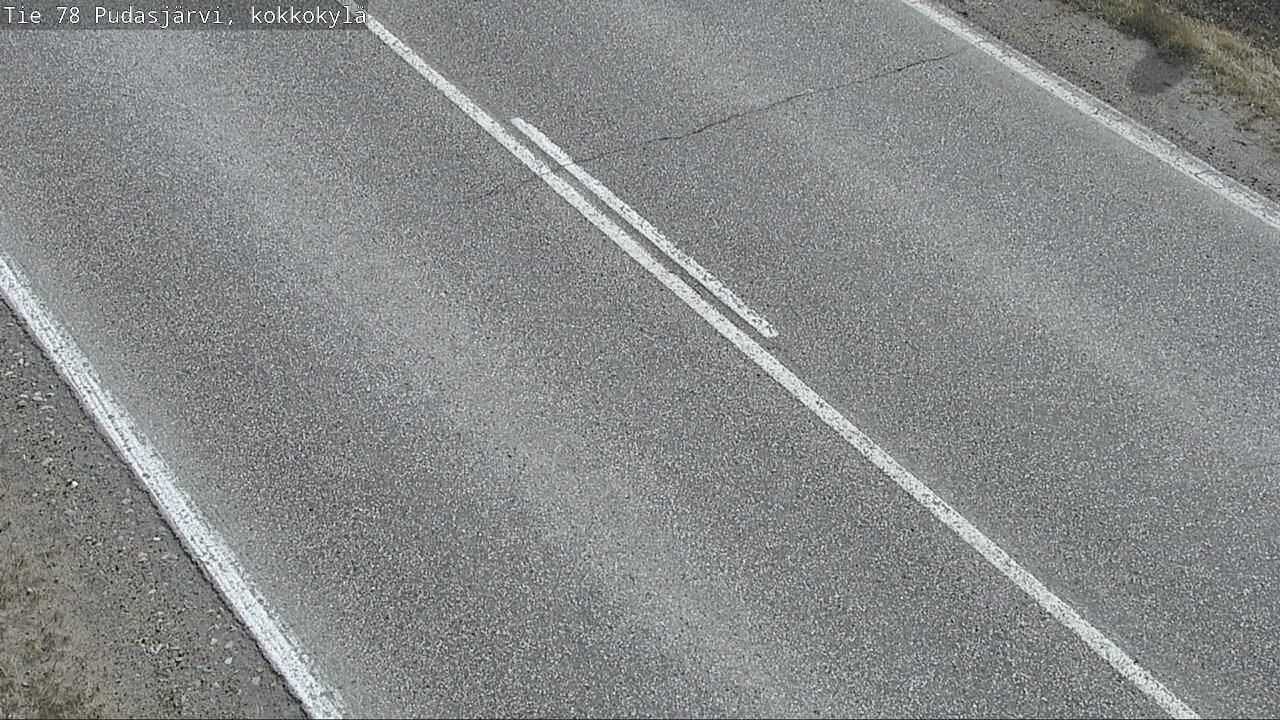 Weather Camera Image Road 78 Pudasjärvi, Kokkokylä, Pudasjärvi, Pohjois-Pohjanmaa