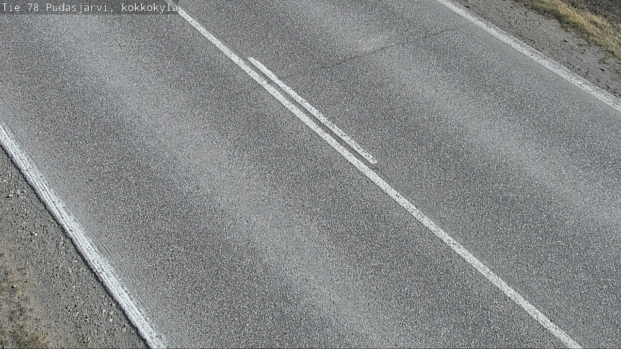 Weather Camera Image Road 78 Pudasjärvi, Kokkokylä, Pudasjärvi, Pohjois-Pohjanmaa