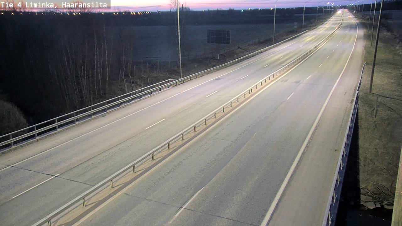 Weather Camera Image Road 4 Liminka, Haaransilta, Liminka, Pohjois-Pohjanmaa