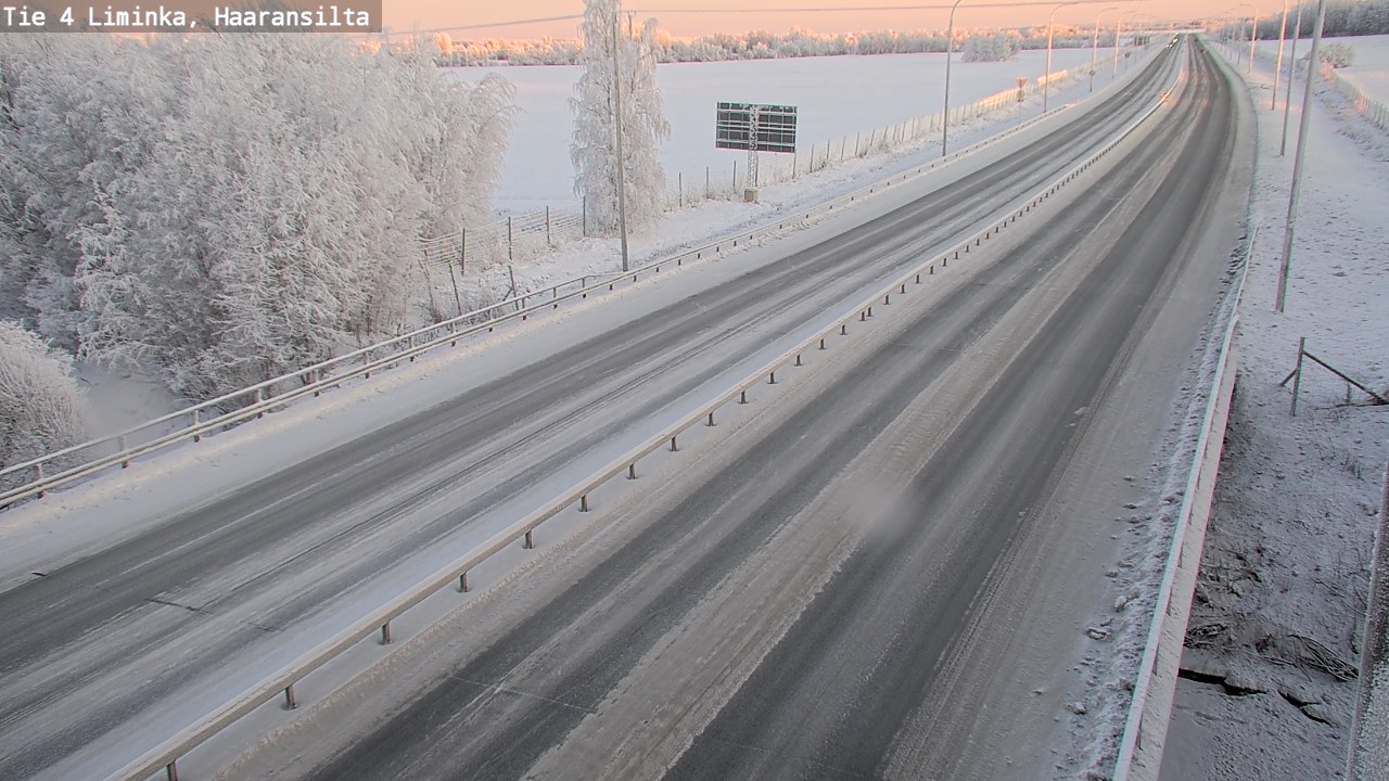 Weather Camera Image Road 4 Liminka, Haaransilta, Liminka, Pohjois-Pohjanmaa