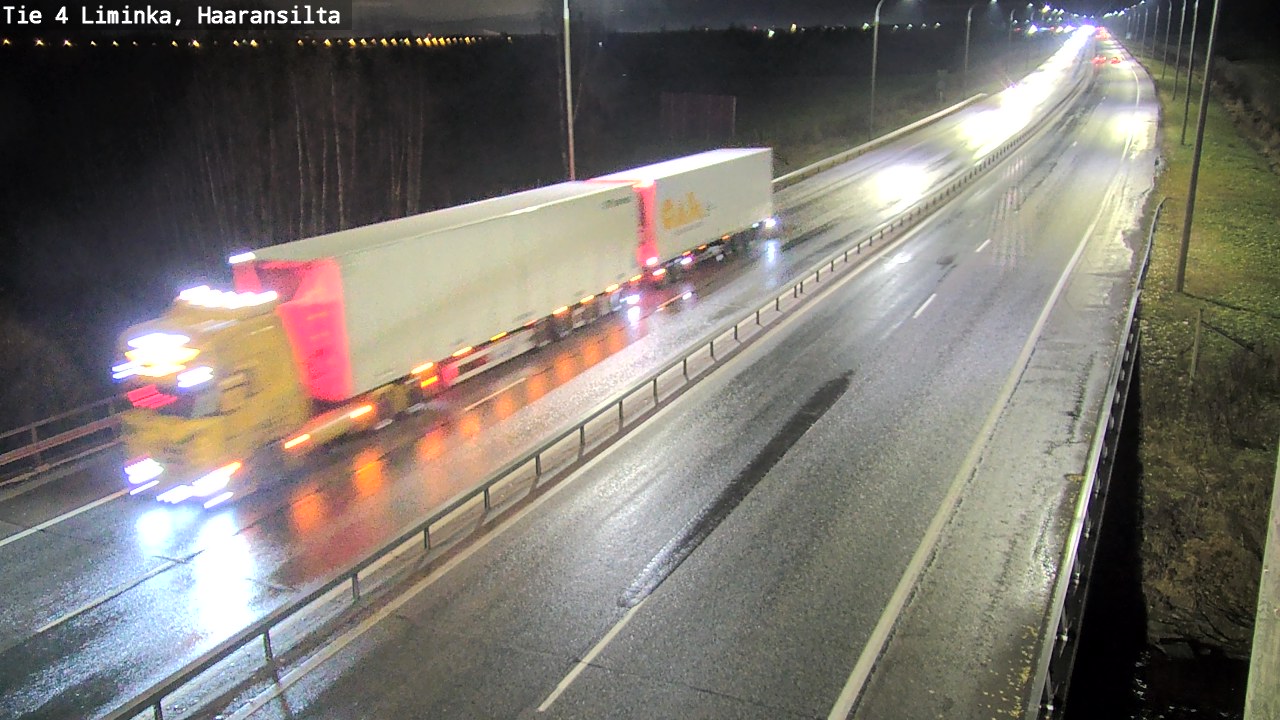 Weather Camera Image Väg 4 Limingo, Haaransilta, Liminka, Pohjois-Pohjanmaa