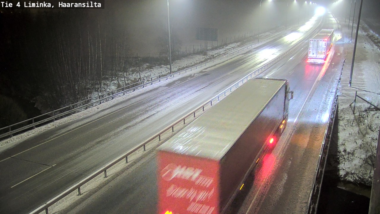 Weather Camera Image Väg 4 Limingo, Haaransilta, Liminka, Pohjois-Pohjanmaa