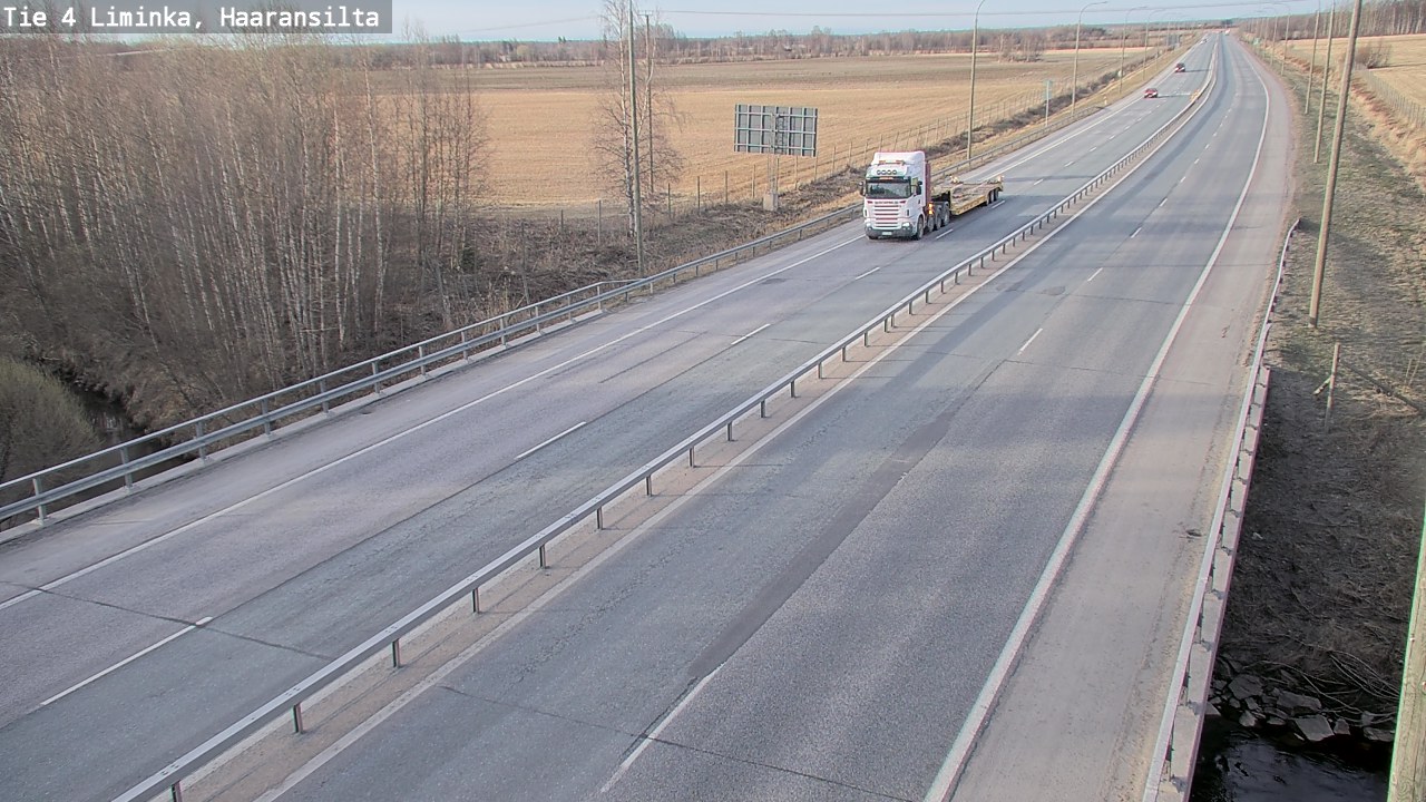 Weather Camera Image Road 4 Liminka, Haaransilta, Liminka, Pohjois-Pohjanmaa
