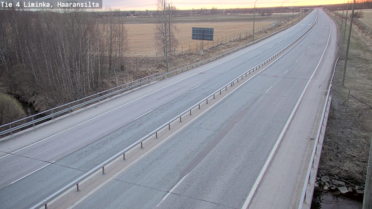 Weather Camera Image Road 4 Liminka, Haaransilta, Liminka, Pohjois-Pohjanmaa