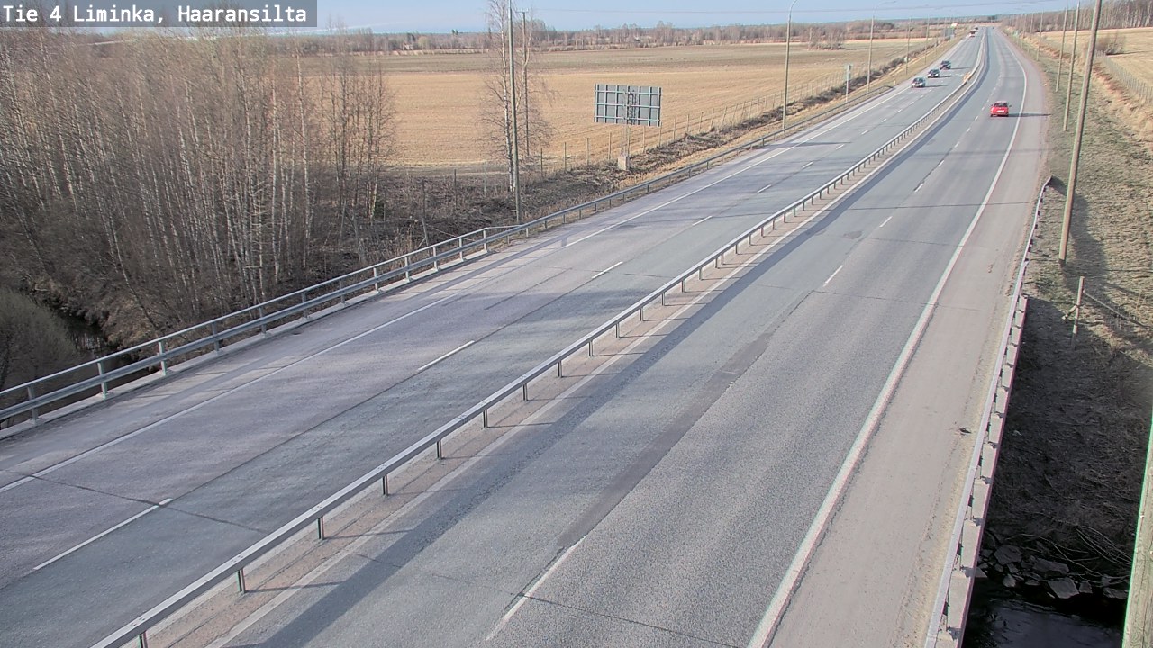 Weather Camera Image Road 4 Liminka, Haaransilta, Liminka, Pohjois-Pohjanmaa