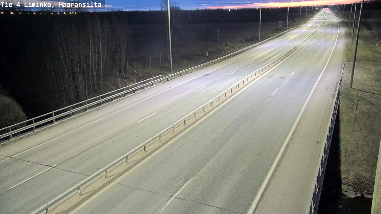 Weather Camera Image Road 4 Liminka, Haaransilta, Liminka, Pohjois-Pohjanmaa