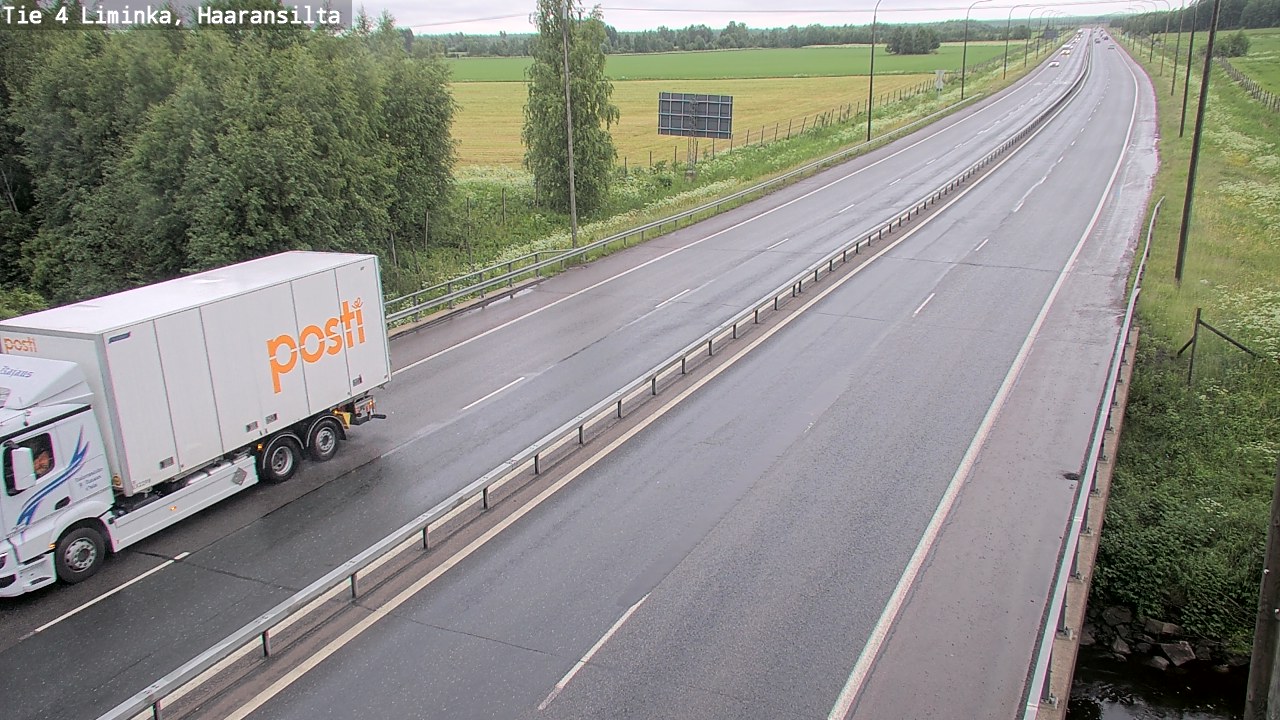 Weather Camera Image Road 4 Liminka, Haaransilta, Liminka, Pohjois-Pohjanmaa