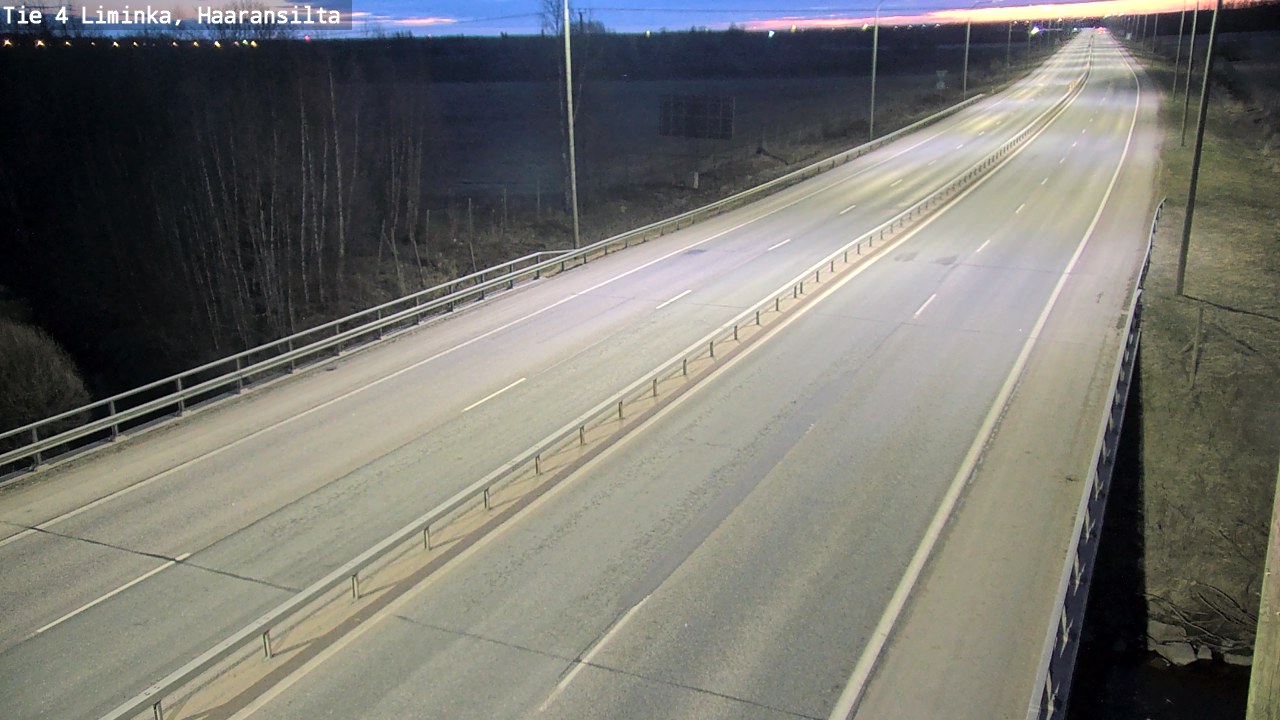 Weather Camera Image Road 4 Liminka, Haaransilta, Liminka, Pohjois-Pohjanmaa