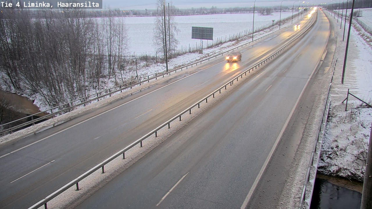Weather Camera Image Väg 4 Limingo, Haaransilta, Liminka, Pohjois-Pohjanmaa