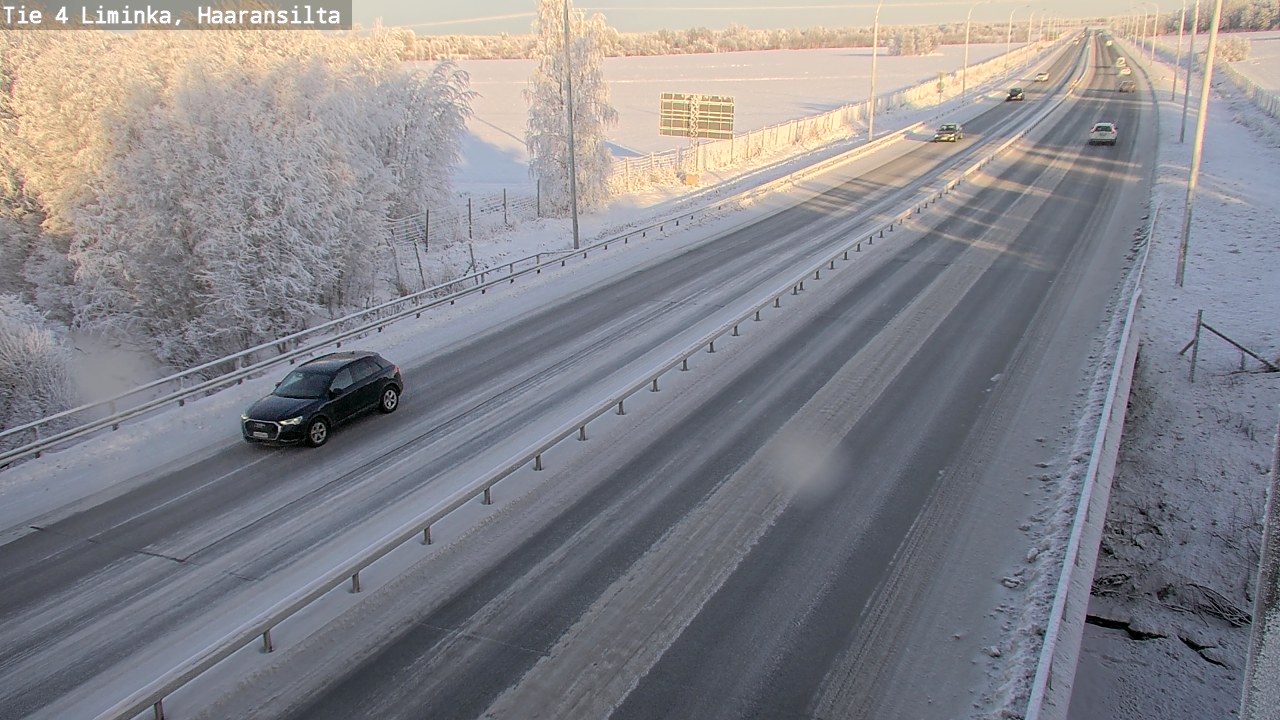 Weather Camera Image Road 4 Liminka, Haaransilta, Liminka, Pohjois-Pohjanmaa