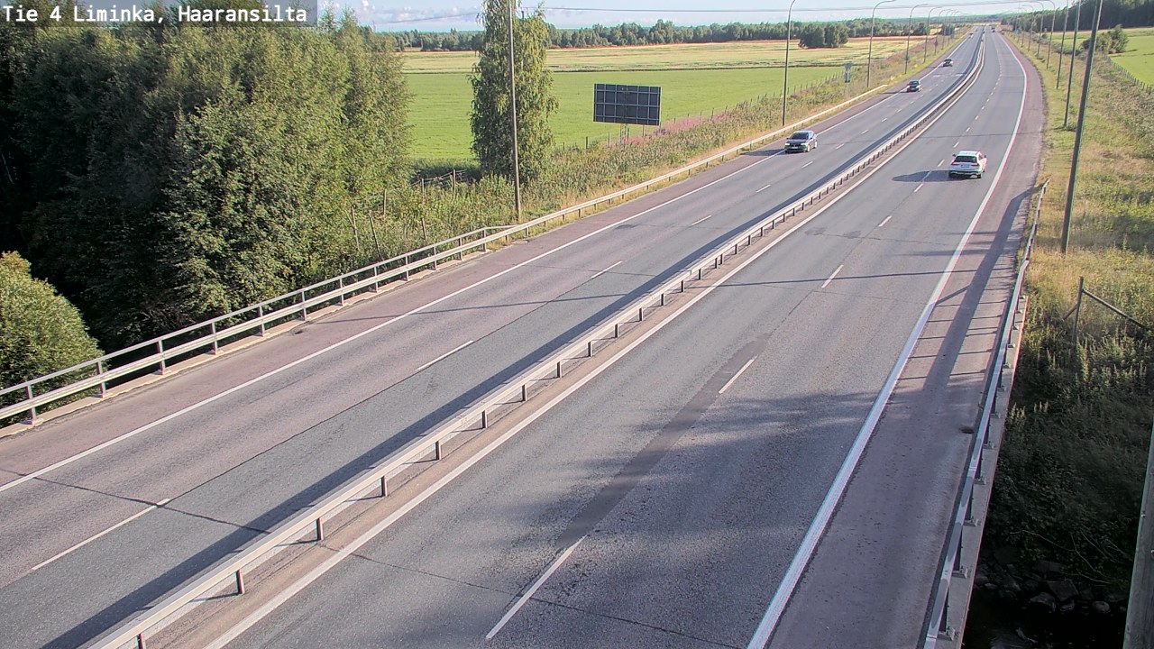 Weather Camera Image Road 4 Liminka, Haaransilta, Liminka, Pohjois-Pohjanmaa