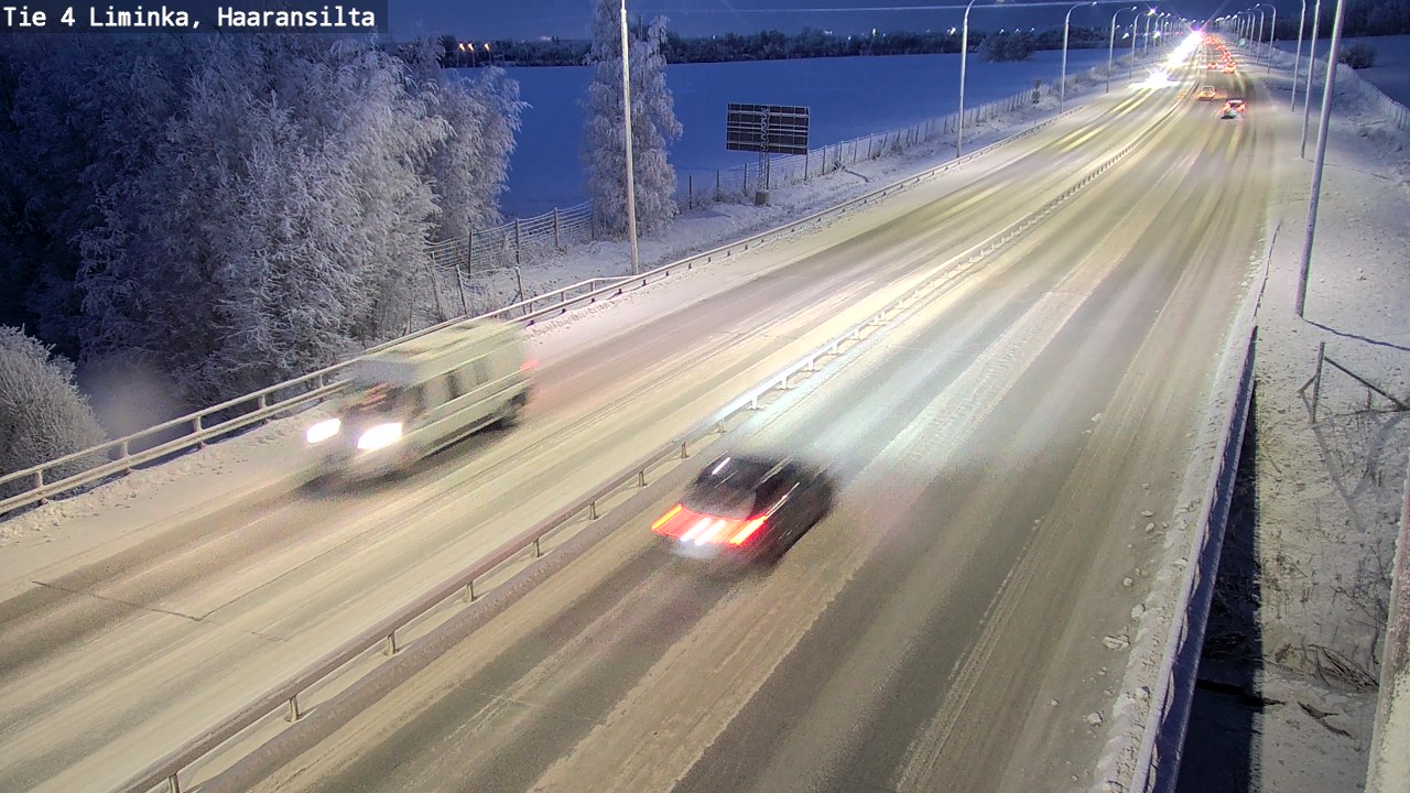 Weather Camera Image Road 4 Liminka, Haaransilta, Liminka, Pohjois-Pohjanmaa